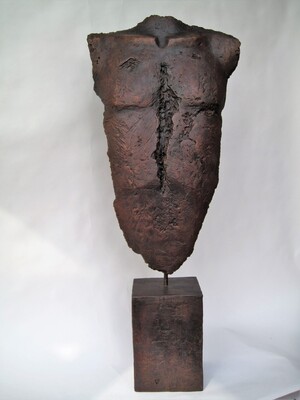 Schild, Bronze, 2021, 90x37,5x15cm